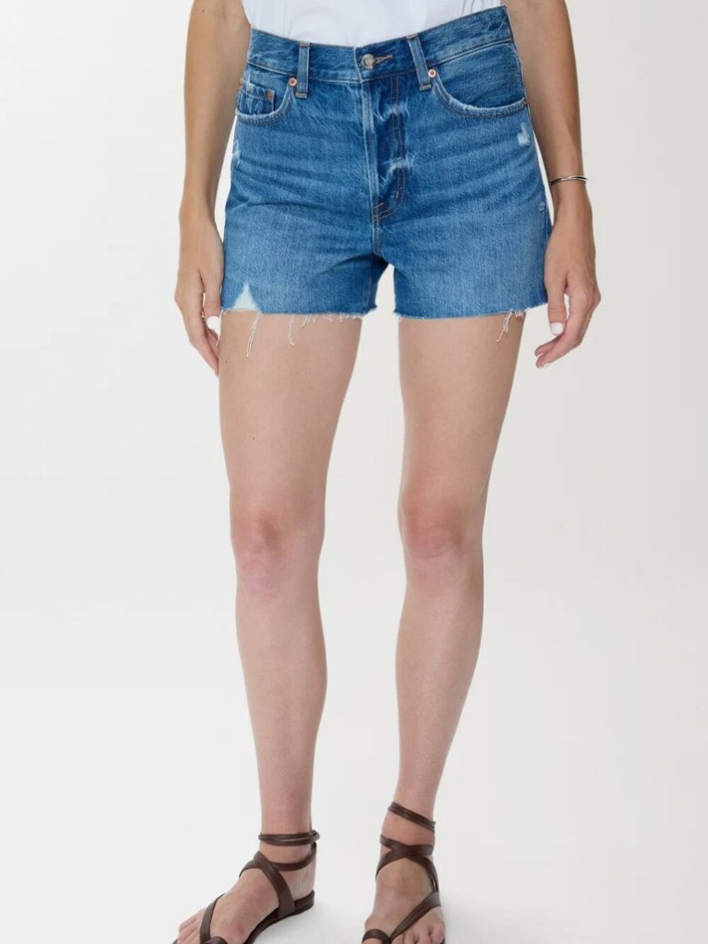 NWOT: PISTOLA Nova High Waist Cutoff Denim Shorts, Calling, 26